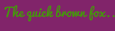 Image with Font Color 45960C and Background Color 81246A